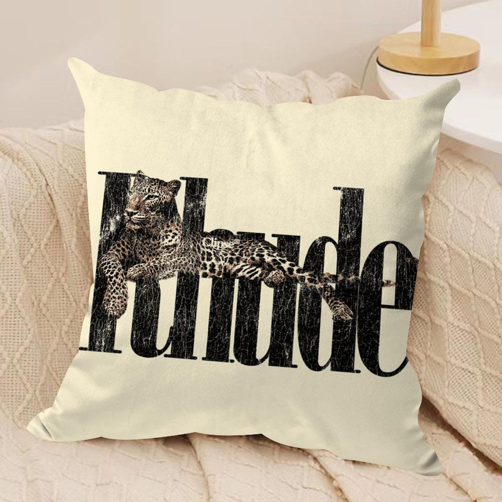 Fashion Brand RRHUDEs Cushion Cover Soft Plush Fabric DoubleSided Printed Sofa Cushion Cover for All Seasons Home Decor Gift
