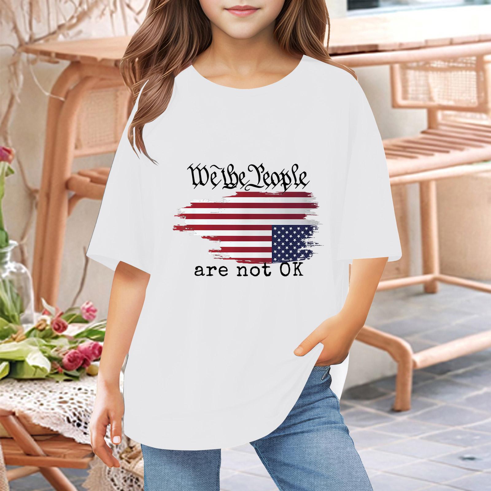 

Toddler Girl Boy T-Shirts Kids Top Boys And Girls Printed Short Sleeved T-shirt 1-12Y 160 білий