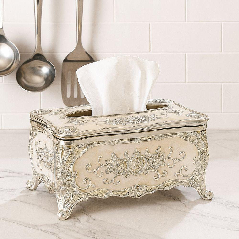 European Style Tissue Box Holder Light Luxury Tissue Dispenser Napkin Holder  Restaurants