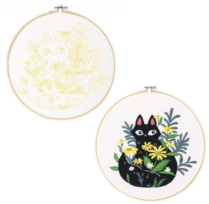 Embroidery Hoop Set 3 Pcs Cats [D-Zh4]