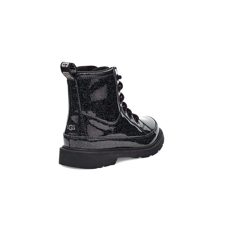 UGG Robley Glitter Velvet Zipper Kids' Snow Boots Black Children Aged 3 7 Years Old 1116377T-BLK