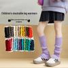 Girls' Dopamine Puffy Knit Leg Warmers for Skirts - Spring to Winter Style