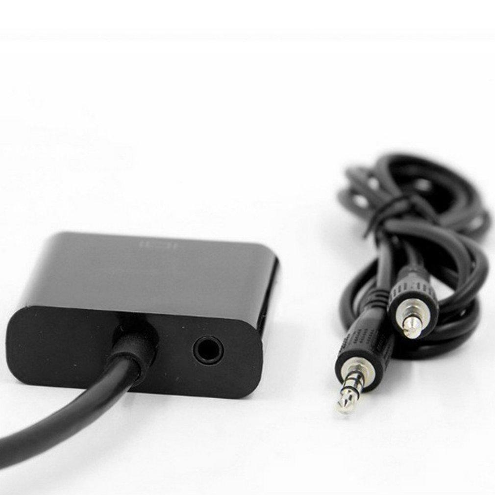 Hot Adapter Cable HDMI-compatible To VGA Converter Cable With Audio Port High-quality Copper Core Conversion Cable Dropshipping