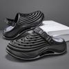 New Men'S Fashionable Hollowed-Out Casual Outdoor Two-Wear Slippers Shock-Absorbing And Anti-Slip Thick-Soled Beach Shoes