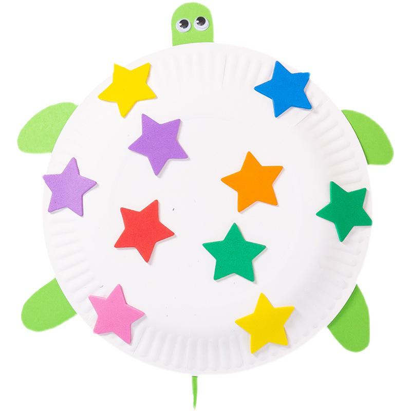 Disposable DIY Painting Plates for Kindergarten Art Activities