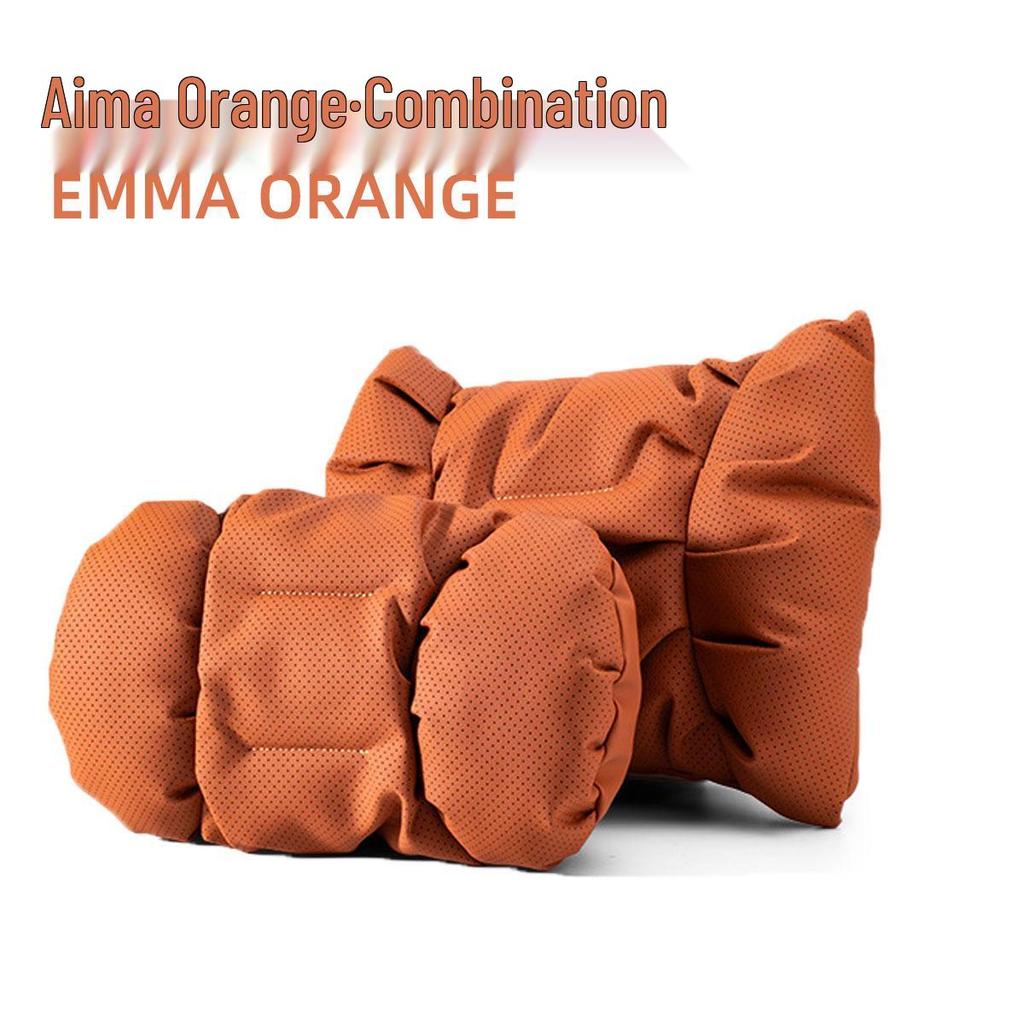 Luxury Bubble-Style Car Neck & Lumbar Support Pillow Set - All-Season Comfort