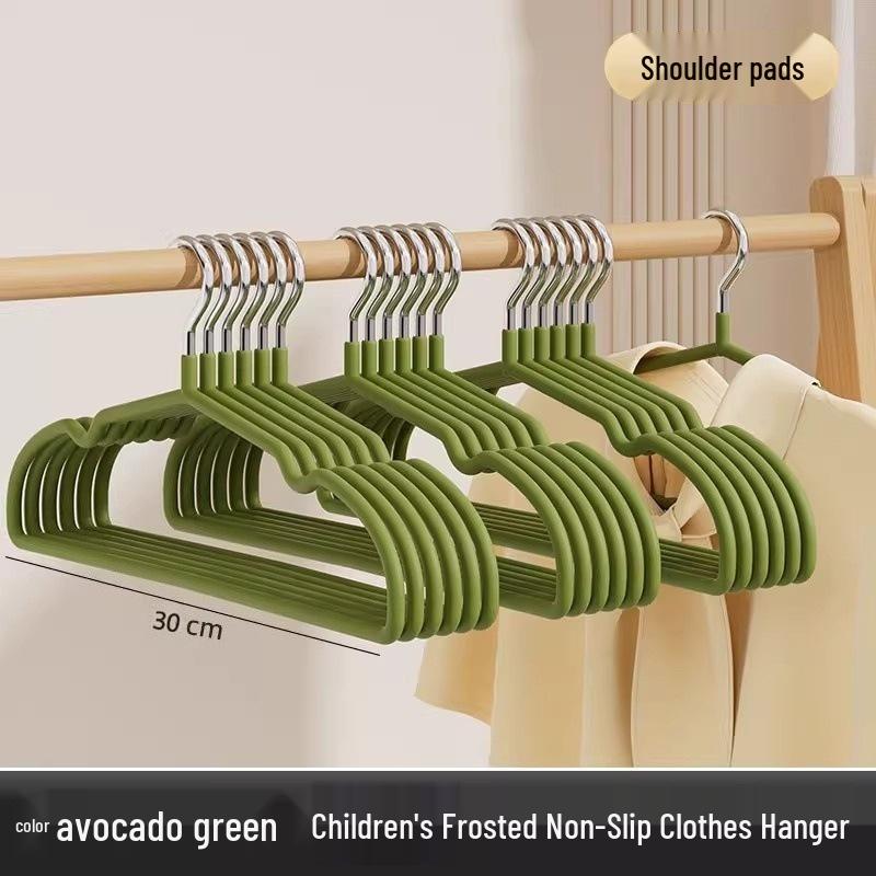 Non-Slip Resin Clothes Hanger for Adults & Children - Trace-Free with Hook