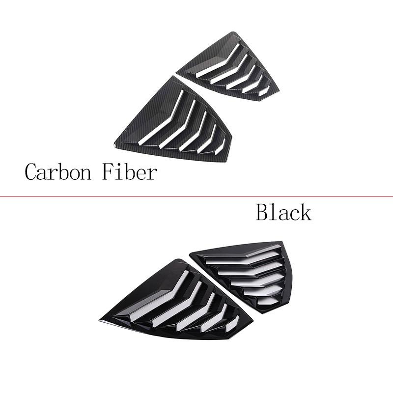 For Subaru WRX S4 STI VB - ABS Carbon Fiber Car Rear Window Triangle Exterior Shutter Deflector Decoration Accessrories