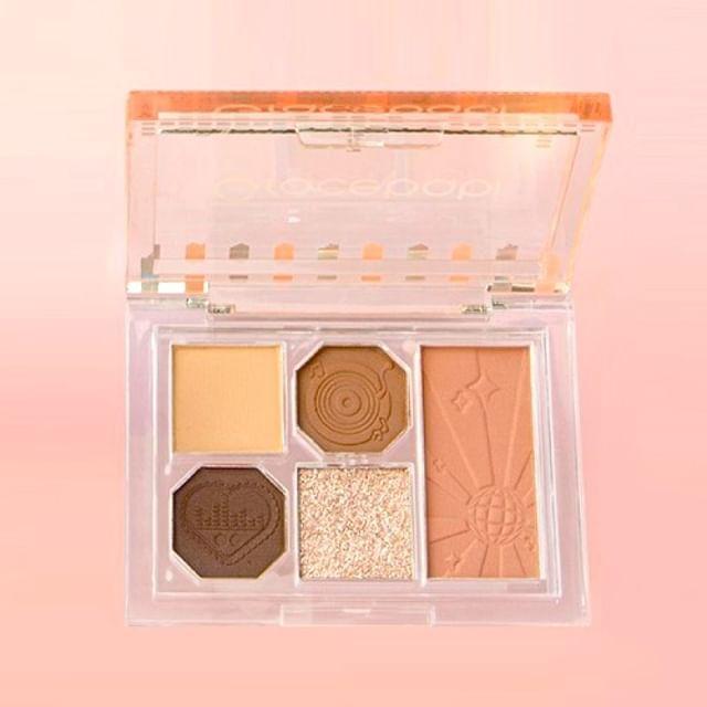 Gracebabi - Палетка теней и румян 2-в-1 - Коричневая