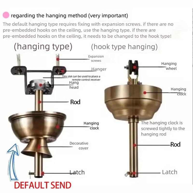 22" 3/5 Blades & LED Lighting Fan Silent DC Motor & Energy Saving Fan Household Electric Ceiling Fan with Hook