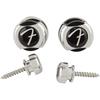 Fender Infinity Chrome Strap Locks     Secure Guitar Strap Pins for Electric & Acoustic Guitars
