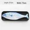 Korean Creative Fish Pencil Case for Boys & Girls, Large Capacity, Simulated Salted Fish Design