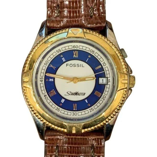 Used [In operation] FOSSIL StarMaster battery replaced wristwatch date