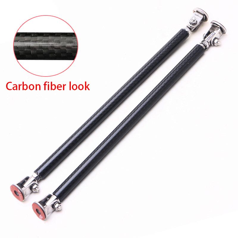 20cm Universal Car Splitter Rods Racing Adjustable Stainless Steel Front Bumper Lip Support Tie Bar Kit Saving Drilling Hole