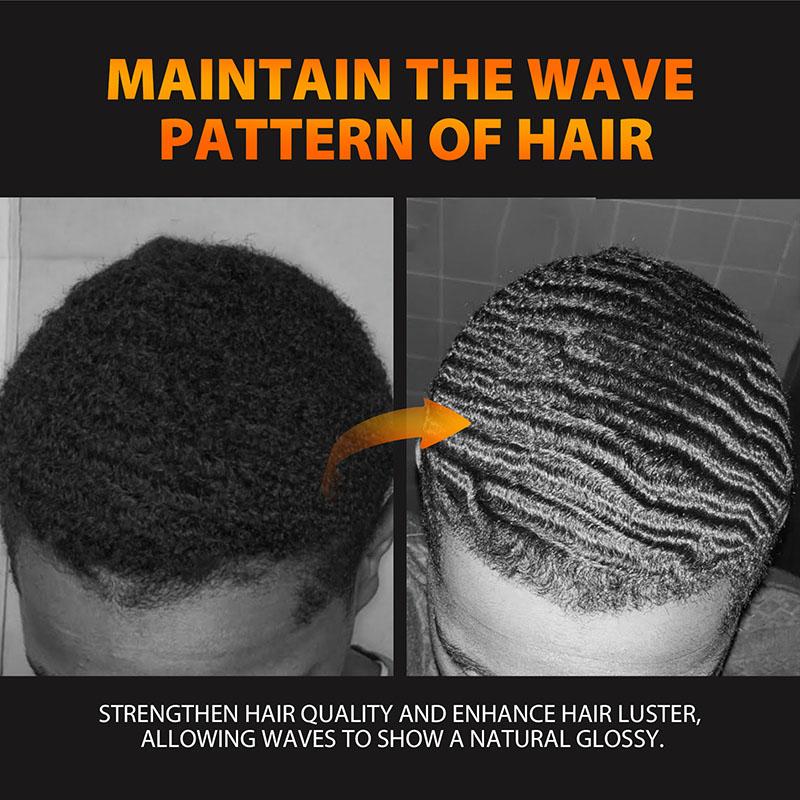2 IN 1 Wave Shampoo for Men Strong Hold Waves Control Pomade  Non-Greasy Hair Styling Paste Wave Hair Oil Gel With Brush Anti Hair Loss Shampoo 200ml