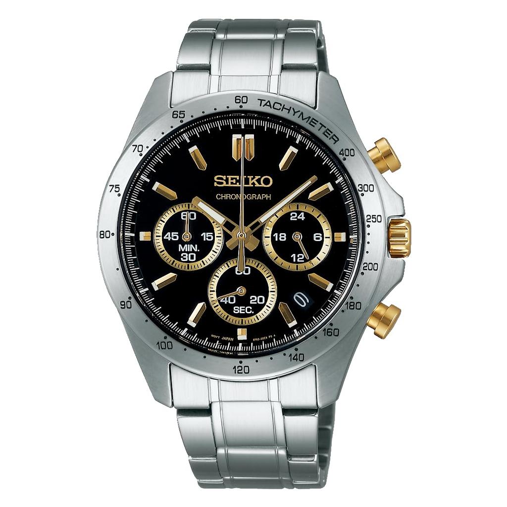 [Seiko Watch] Men's Silver Seiko Selection Quartz Chronograph SBTR015
