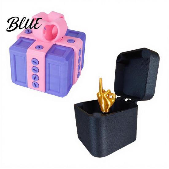 Funny Desktop Decoration Annoying Gift Box with Screws, 3D Printed Prank Screw Unique Birthday Joke Gifts Pop-up Finger Surprise, Gag for Birthdays