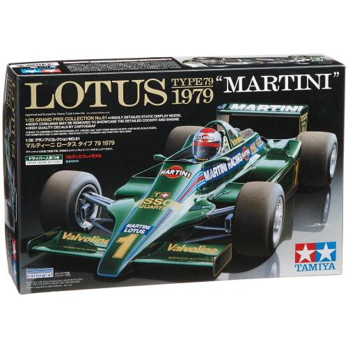 

Tamiya 1/20 Grand Prix Collection Series No. 61 Martini Lotus 79 1979 Plastic Model Kit 20061