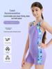 2025 Girls' Quick-Dry One-Piece Swimsuit with Removable Chest Pad for Middle and Big Kids