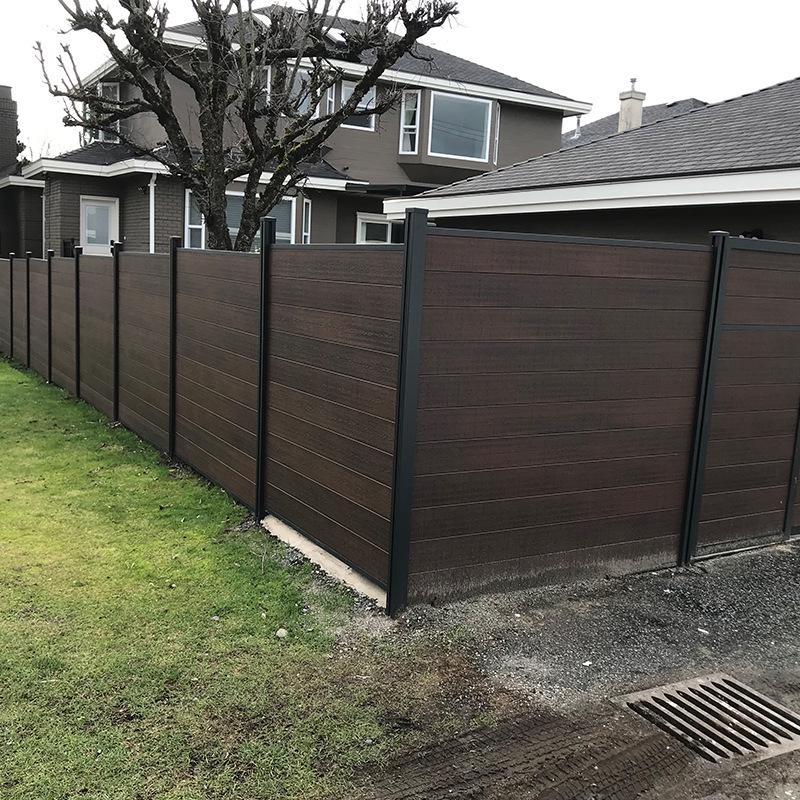 Aluminum Alloy Wood-Plastic Composite Fence for Gardens and Villas