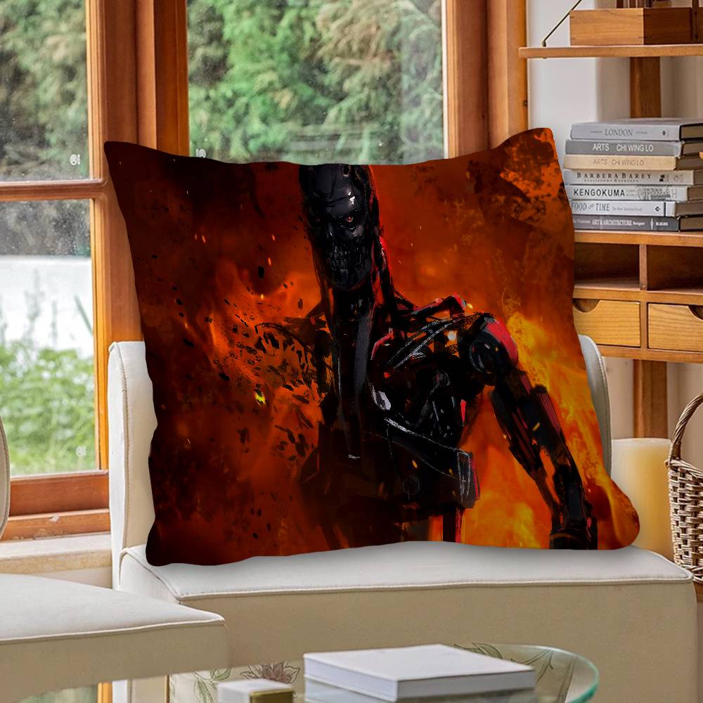 Terminator Movie Pillow Cover for Bedroom Room and Living Room Sofa Decorative Cushion Cover