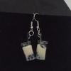 Hooks Earrings Bubble Tea Long Dangle Women Drink Drop Earrings Jewelry for Party