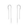 DPLAOPA 925 Silver Long Chain Drop Earring Fine New Simple Delicate Party Birthday Gift Jewelry For Women