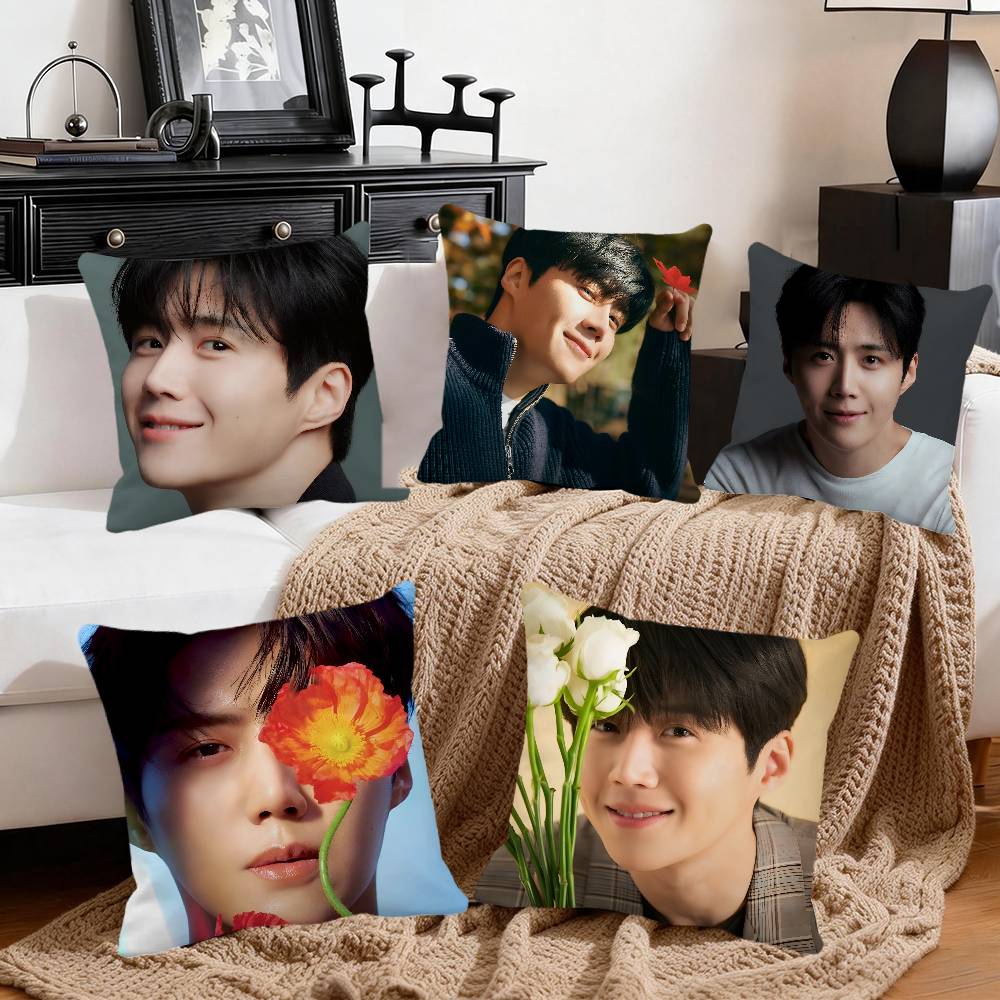 Kim Seonho Pillow Case Square Pillow Bedroom Sofa Leisure Comfort Cushion Car Home Decoration