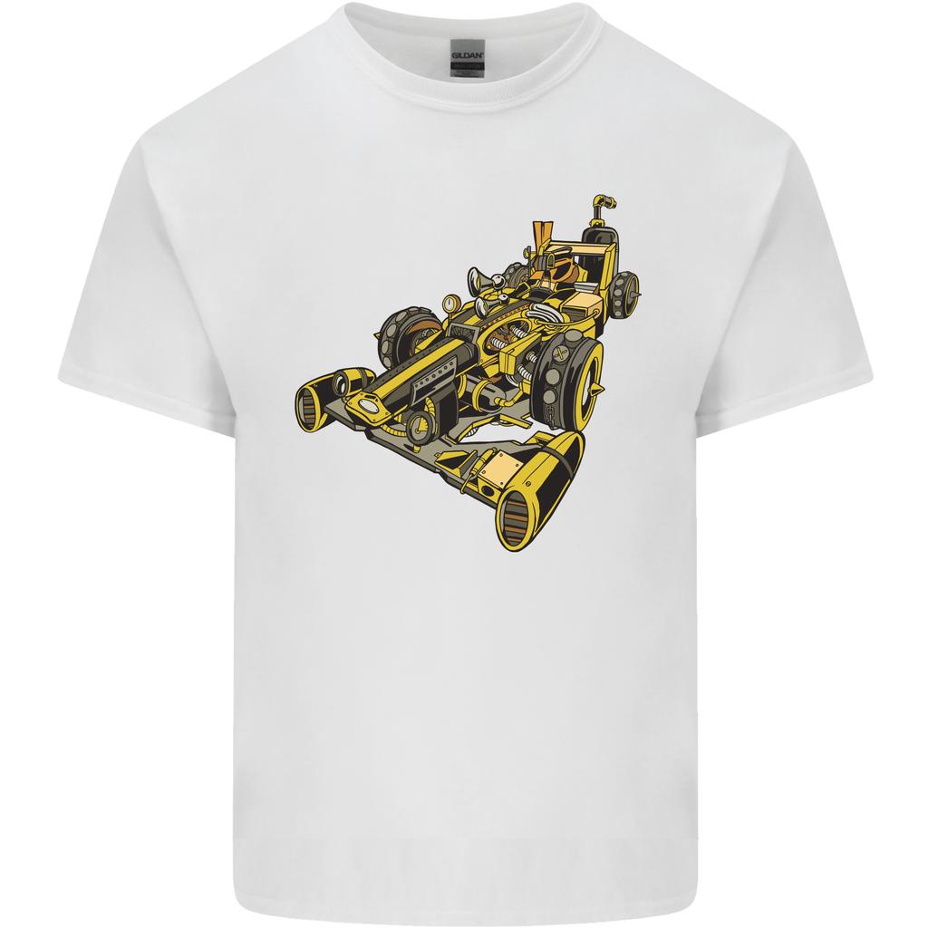Steampunk Racing Car Unisexs Light Cotton TShirt