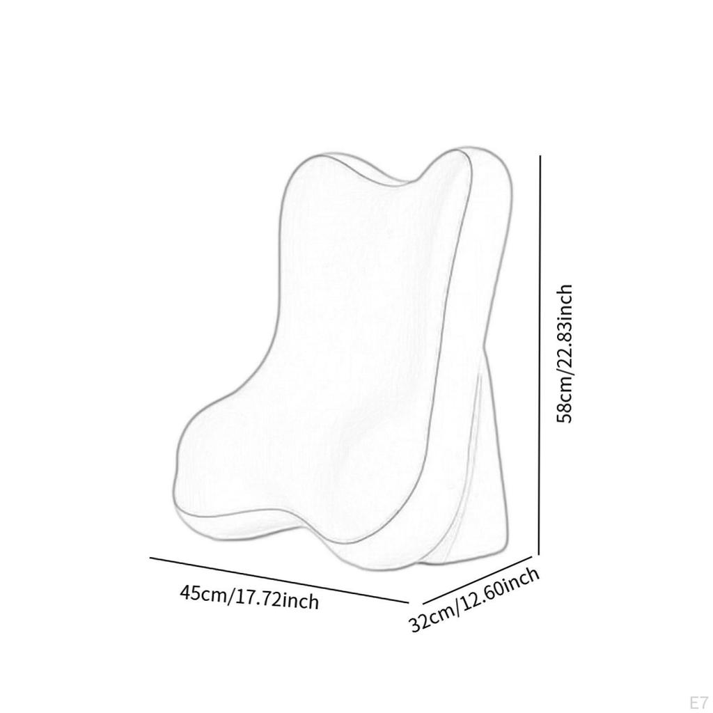 Bed Wedge Pillow for Men Women Ergonomic Comfort Memory Foam Leg Elevate Dorm Apartment