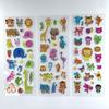 12 Sheetsset Cute Animal Mini 3D Sticker For Kids Boys Girls Diy Toy Scrapbooking Puffy Pvc Stickers Children'S Gift