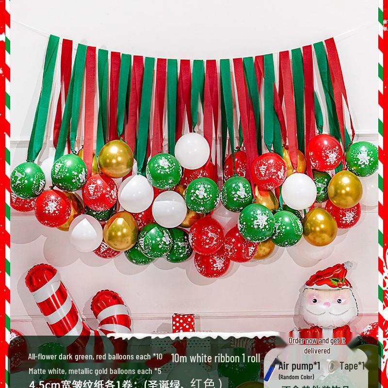 Christmas Letter Balloons for Storefronts, Kindergartens, Parties & Event Decorations
