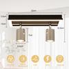 Plafonnier - NETTLIFE - Spot LED plafond 2 flammes - GU10 - 12W - Noir