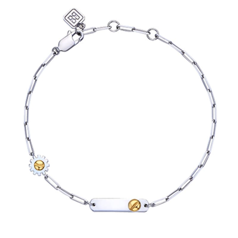 BE/GINS Time Screw Cogwheel Bracelet