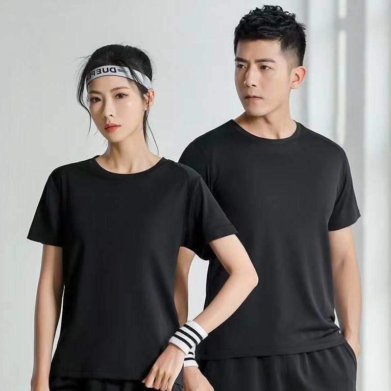 Summer Quick Drying T-shirt Custom Round Neck Sports Short Sleeve for Man and Woman Casual Beach Cloth