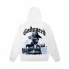 Godspeed Heavyweight Cotton Hoodie Long Sleeve Printed Sweatshirt Unisex High Street Hip Hop Style Casual Loose Fit Streetwear