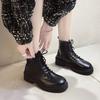 Martin Boots Women's 2026 New Products European and American Women's British Style Black Heightening Short Boots Foreign Trade Wholesale