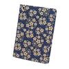 [Inden-ya] Pass Case G Thin Type, Deer Leather, Navy Ground with White Lacquer, Forget-Me-Not Pattern, 2527-14-181, 7.6cm X 10.6cm X 0.7cm