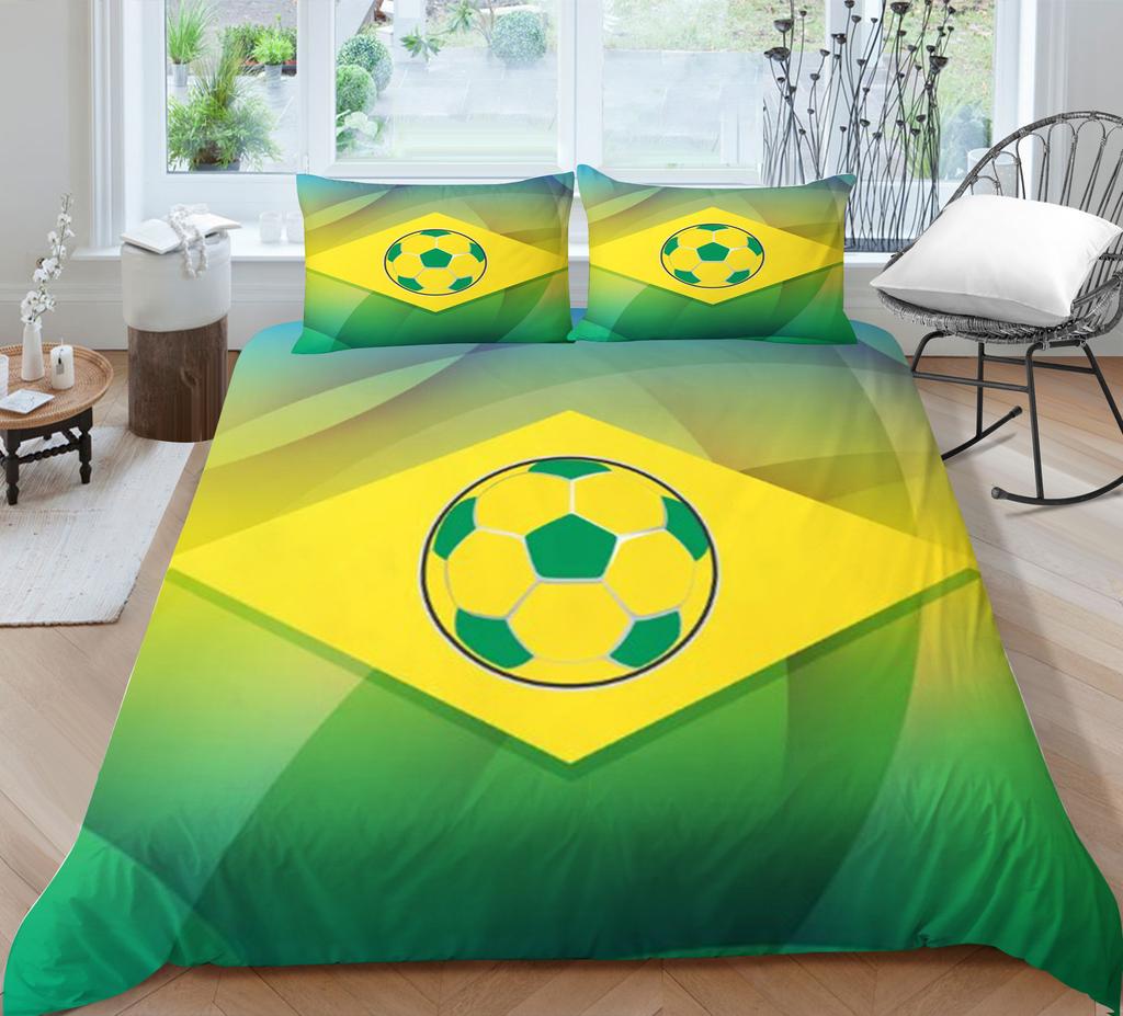 Ball Quilt Cover Pillowcase Two Or Three Piece Set 3D Digital Printing Polyester