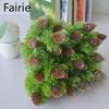 Compact Artificial Pine Plant with Pine Cone Accents for Festive Home and Office Decor Fairie