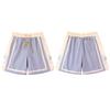 8691 Men's Logo Print Casual Shorts, Elastic Waist Drawstring Nylon Shorts, Summer Streetwear Beach Swim Trunks