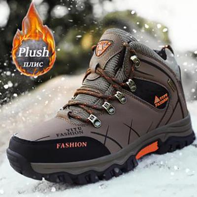 Stivali Uomo Neve Outdoor Scarpe Uomo Moda Stivali Invernali Scarponcini da Trekking Impermeabili Scarpe da Passeggio Lavoro Viaggio Calzature Sportive