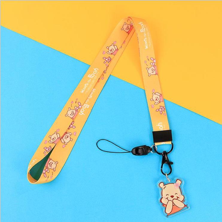 Creative Cartoon Phone Case Lanyard with Acrylic Pendant Keychain - Trendy Neck Hanging Accessory for Women