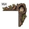 Woodland Door Frame Decor Chipmunk Tree Topper, Squirrel Owl Wooden Sign, Funny Whimsical Unique Housewarming Gifts for Her Animals Corner Ornament,