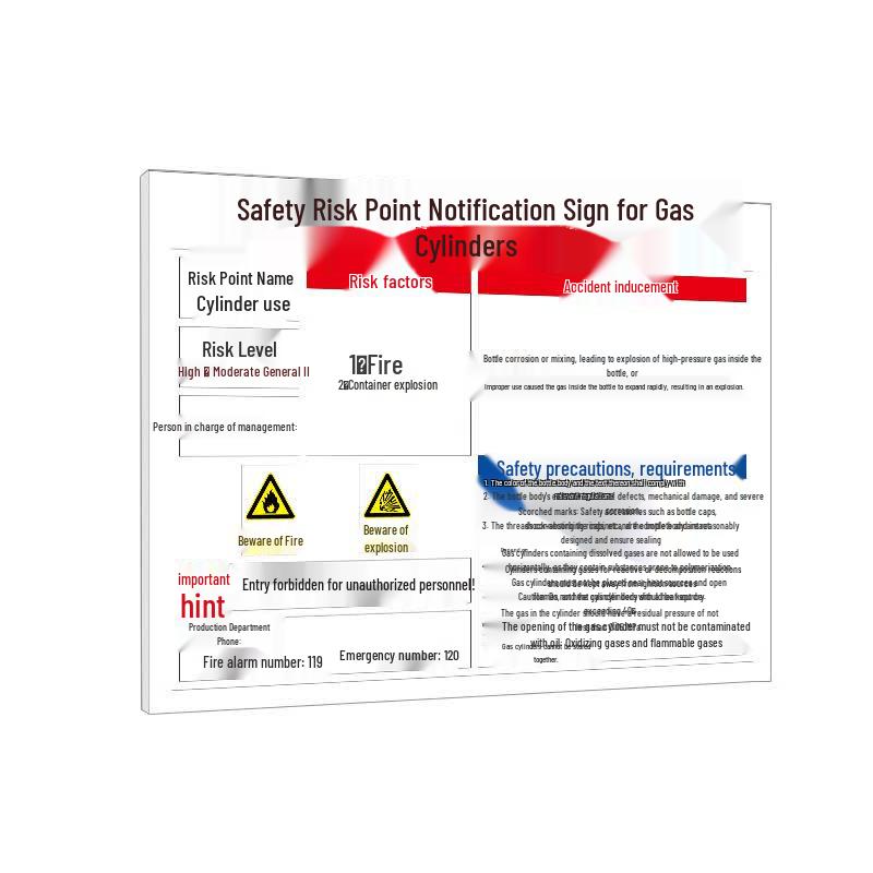 Guanfeng Industrial Safety Notice Sign Standard