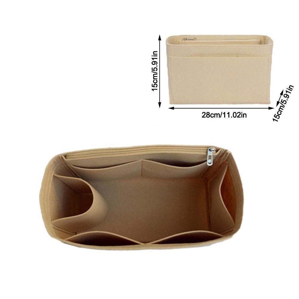 Plstěná vložka do tašky, vícekapesní, velkokapacitní úložná taška se zipem, vnitřní taška pro LV Speedy25/30/35/Gentlewoman