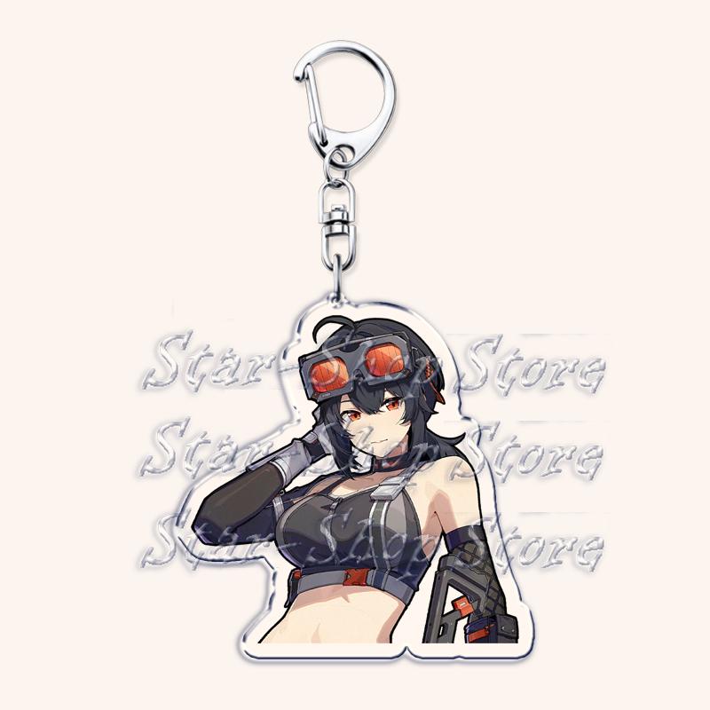 Hot Zenless Zone Zero Keychains for Womens Accessories Bag Ellen Joe Bangboo Miyabi ZZZ Anby Jane Doe Nicole Keyrings Fans Gifts