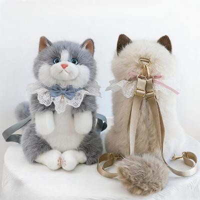 Plush Cat Backpack Birthday Gift for Kids Girls