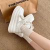 High-end Little White Shoes Women's Spring New Bread Shoes Small Thick-soled Heightening Casual Sports Board Shoes