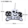 Halloween Rectangular Non-Woven Pumpkin Skull Kindergarten Door Hanging Bar Shopping Mall Pendant Scene Decorative Props